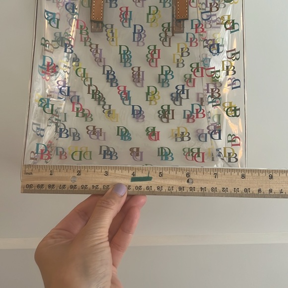 DOONEY & BOURKE Signature DB Small Clear Lunch Mini Tote Handbag Multi Color - Picture 6 of 10